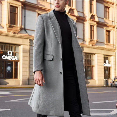 Manteau Long Classique en Laine
